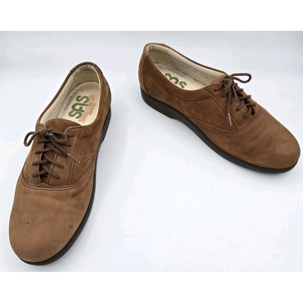 SAS Oxfords Shoes Sneakers Womens Size 6.5 Brown Leather Casual Lace Up‎